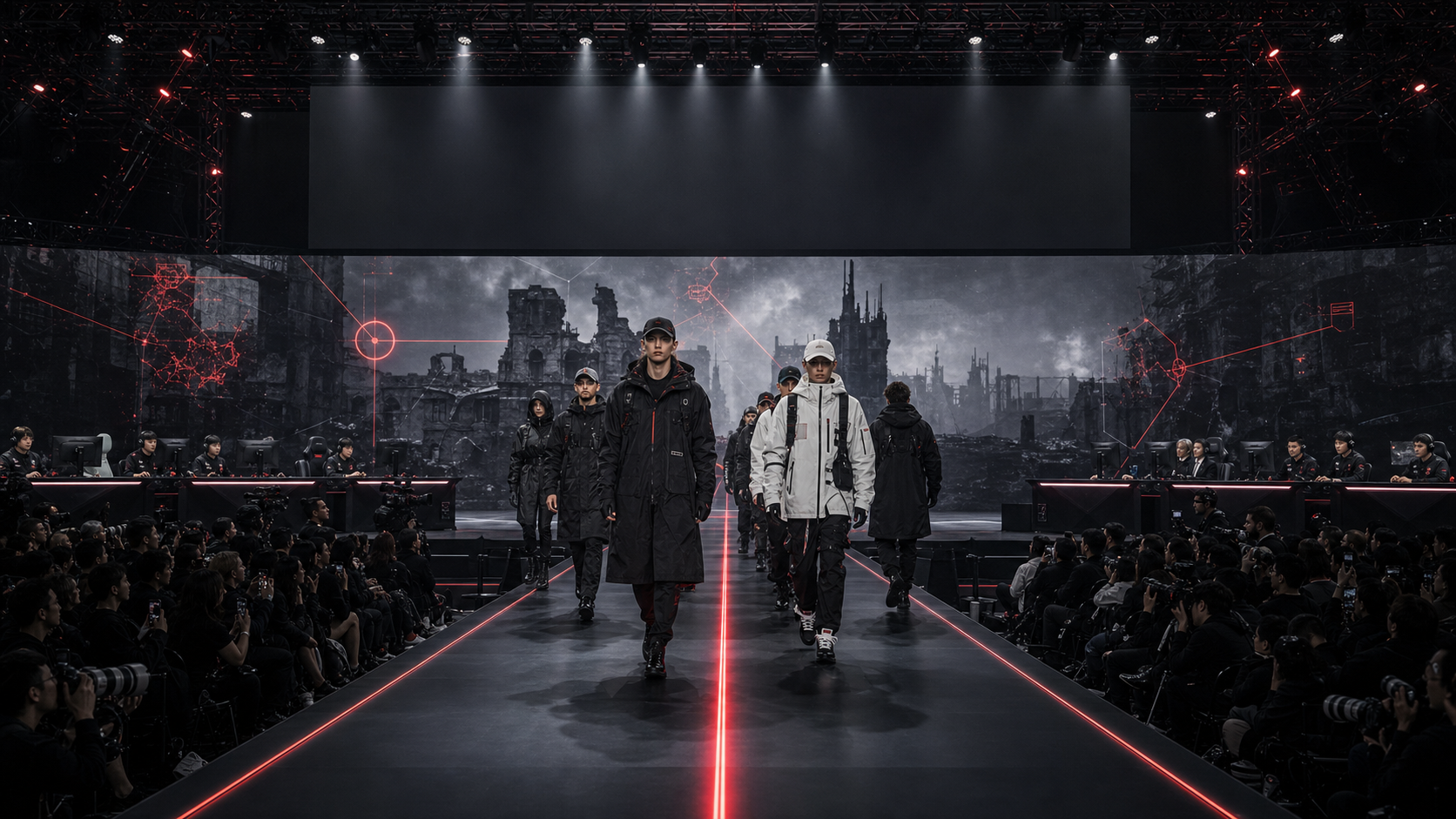红线破晓线下活动 Runway 效果图